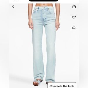 Re/Done High Rise Loose Jeans in Light Wash - 26